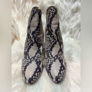 Steve Madden Snakeskin Patterned Ankle Boots